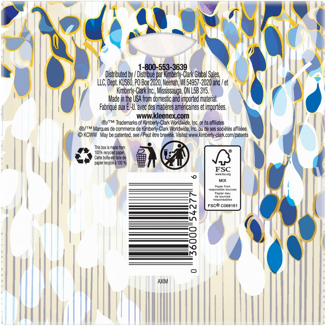 Image of Kleenex® Ultra Soft Facial Tissue, 3-Ply, White, 65 Sheets/Box, 27 Boxes/Carton