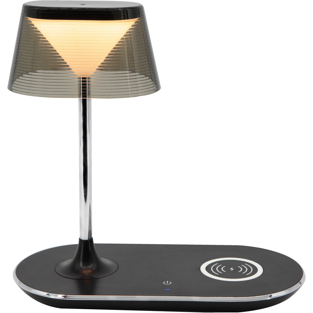 Image of Data Accessories Company Lamp,w/Qi Charging/USB Charging,4 Brightness Levels,BK