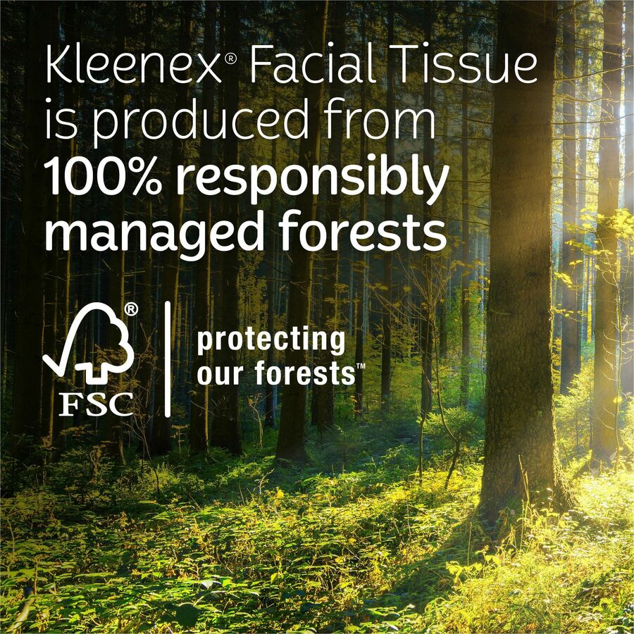 Image of Kimberly-Clark Professional Facial Tissue, Soothing Lotion, 3-ply, 60Sht/Box, 4/PK, WE