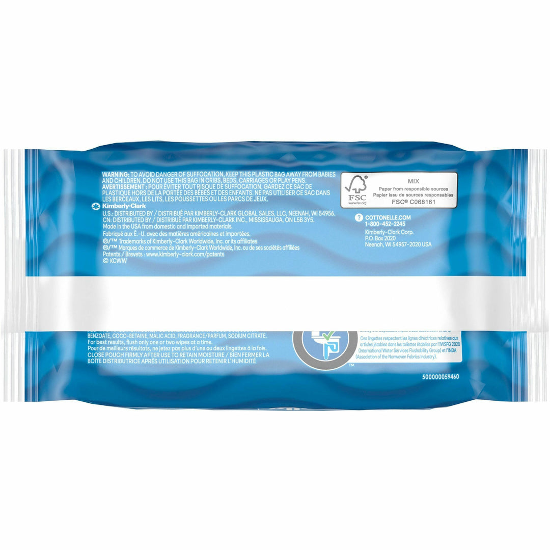 Image of Kimberly-Clark Professional Cleansing Wipes,Flushable,7-1/4"x5",42 Shts/Pack,4/PK,WE