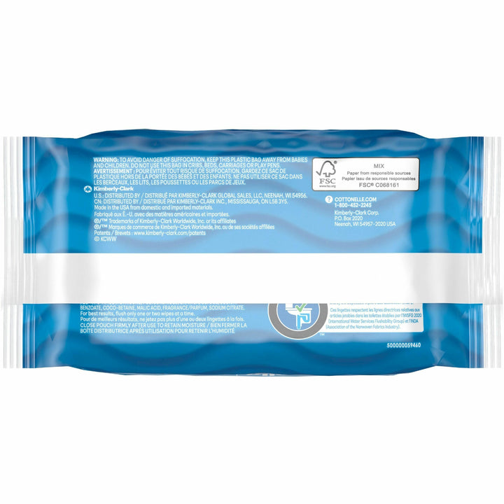 Image of Kimberly-Clark Professional Cleansing Wipes,Flushable,7-1/4"x5",42 Shts/Pack,4/PK,WE