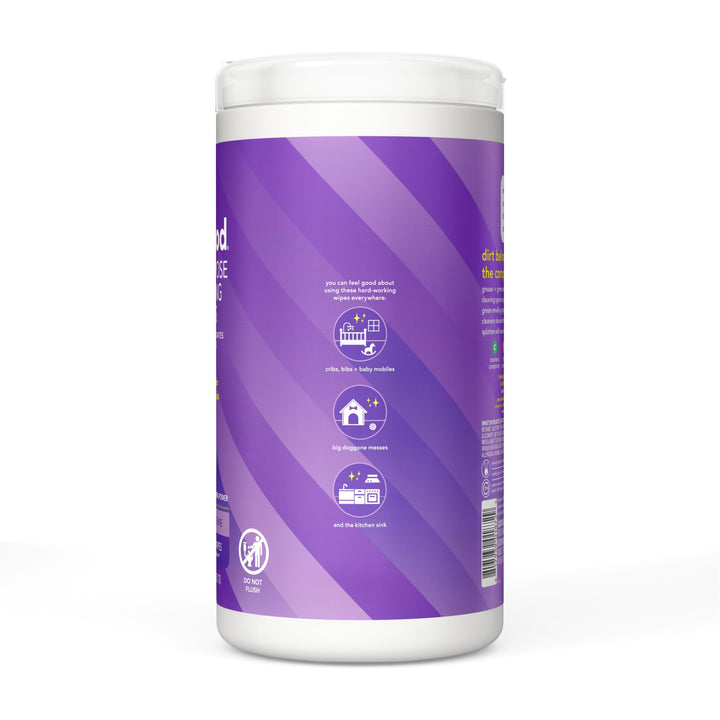 Image of Method® Wipes,Cleaning,Plant-based,French Lavender,70/Tub,White