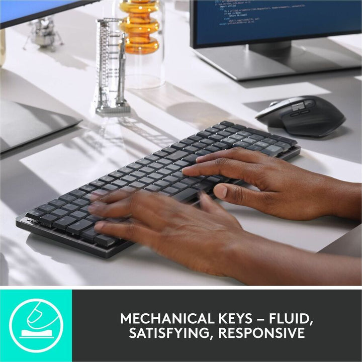 Image of Logitech® MX Mechanical Wireless Illuminated Performance Keyboard, Graphite