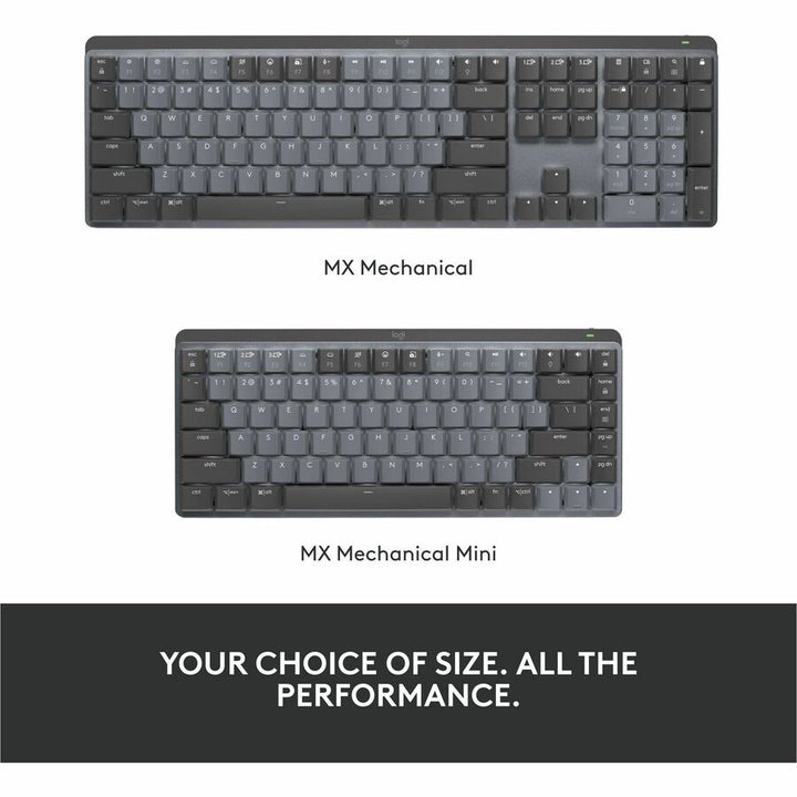 Image of Logitech® MX Mechanical Wireless Illuminated Performance Keyboard, Graphite
