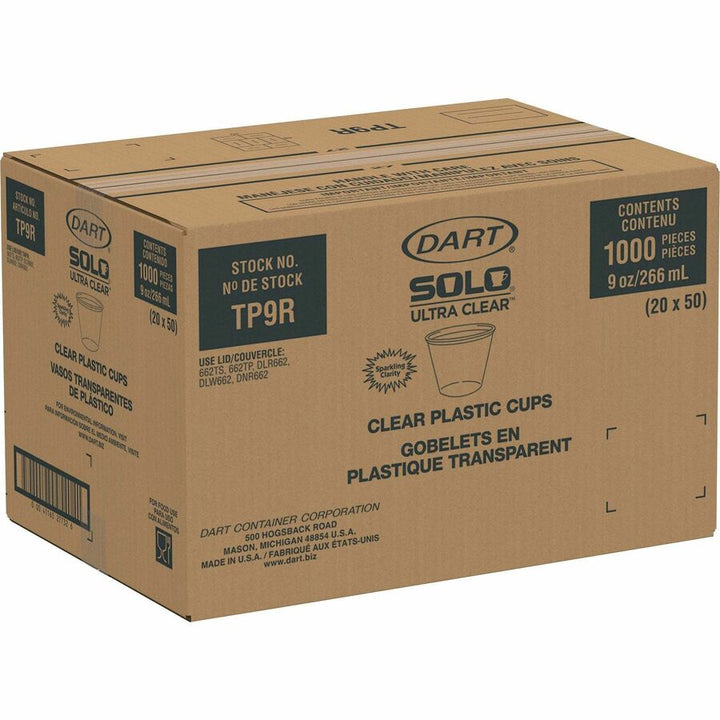 Image of Solo TP9R Ultra Clear 9 oz Squat Cold Cups