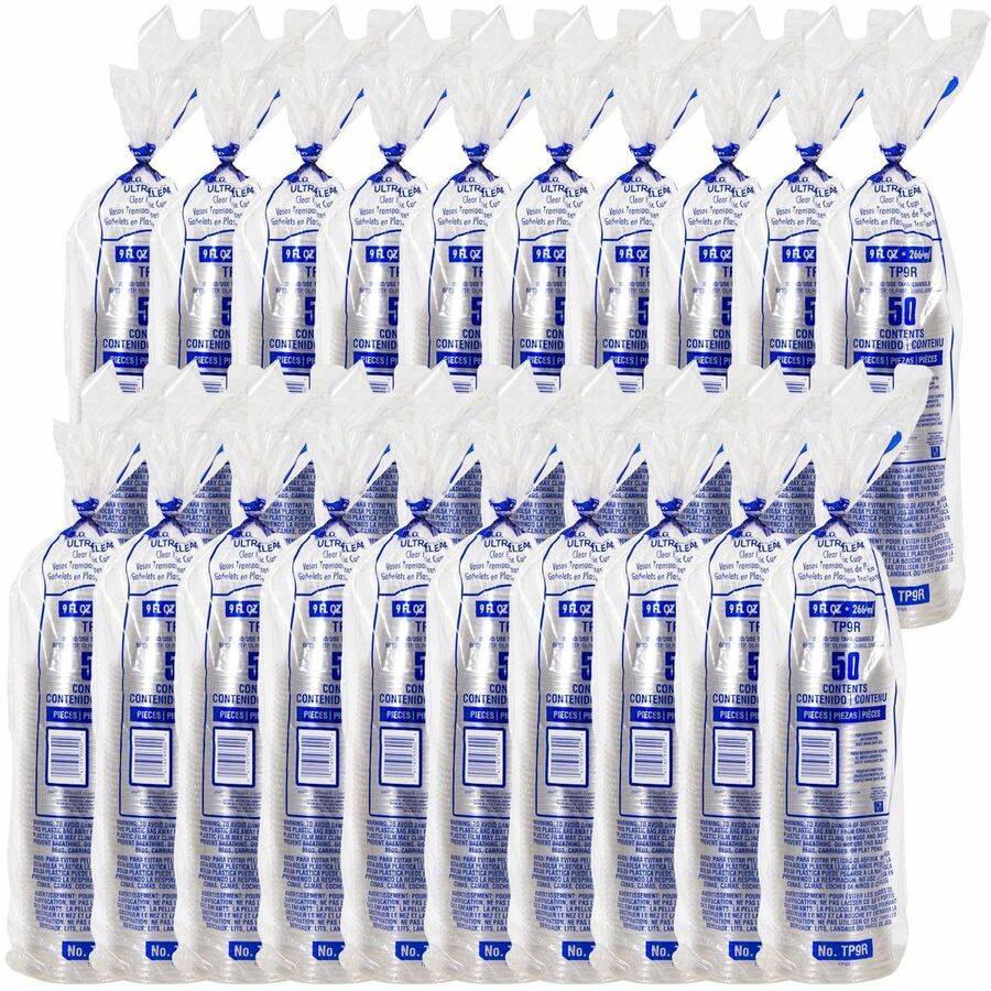 Image of Solo TP9R Ultra Clear 9 oz Squat Cold Cups