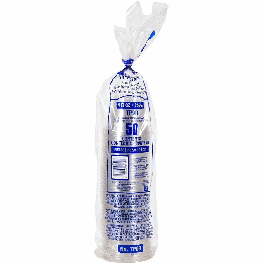 Image of Solo TP9R Ultra Clear 9 oz Squat Cold Cups