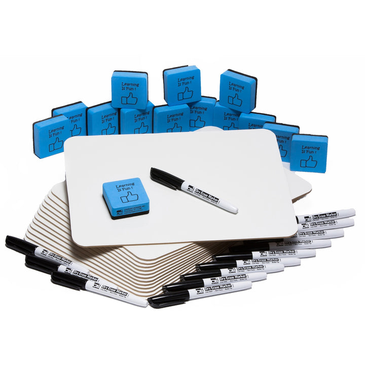 Image of Charles Leonard® Lapboard,Dry-Erase,w/Markers/Erasers,30/Set,WE