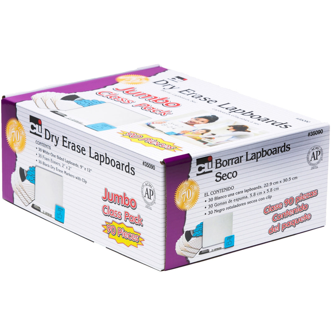 Image of Charles Leonard® Lapboard,Dry-Erase,w/Markers/Erasers,30/Set,WE
