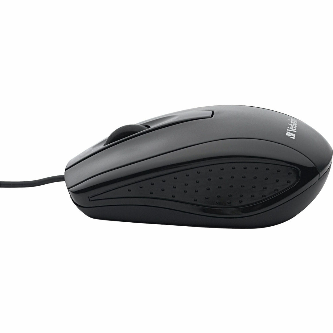 Image of Verbatim® Optical Mouse, Corded, PC/Mac/Linux,Chrome, BK