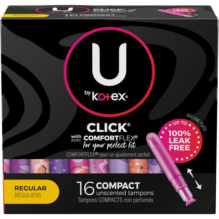 Image of Kimberly-Clark Professional Tampons, Compact, Kotex, 16/Box, Multi