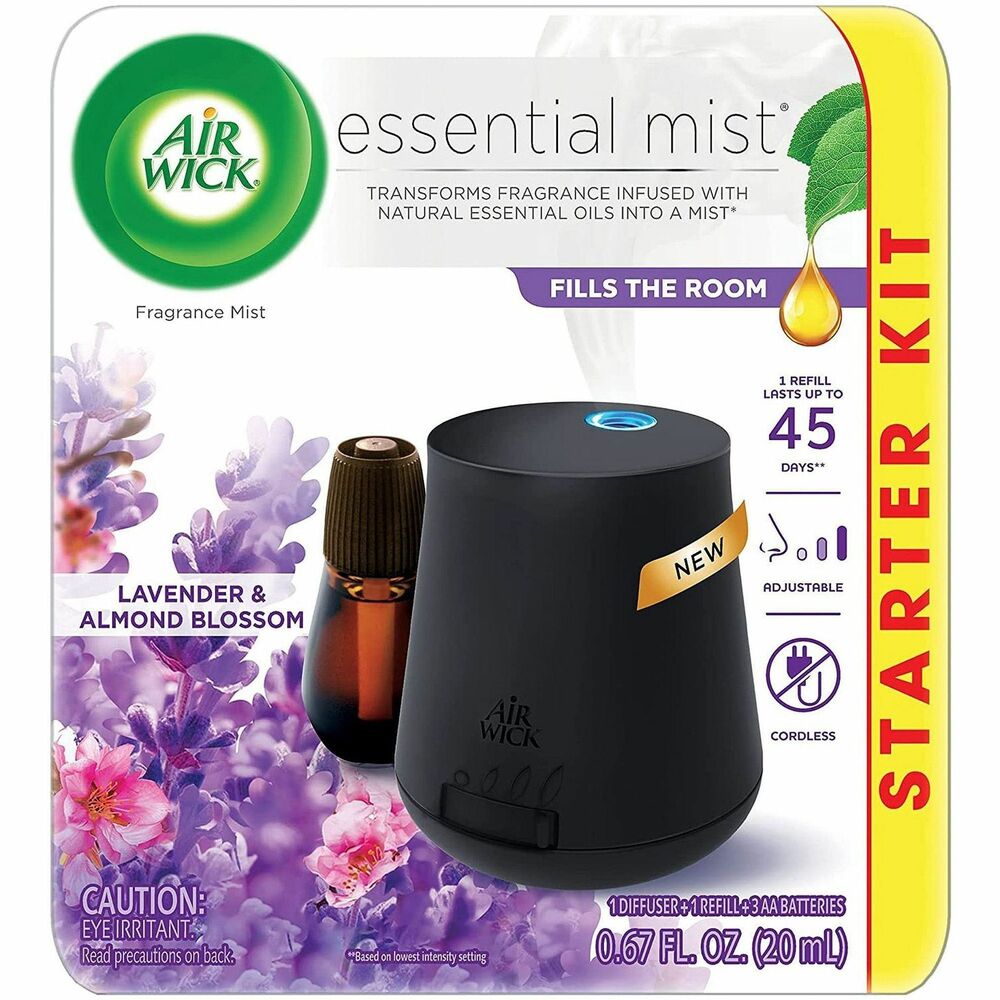 Image of Reckitt Benckiser Mist Diffuser Starter Kit, Lavender/Almond Blossom, Multi