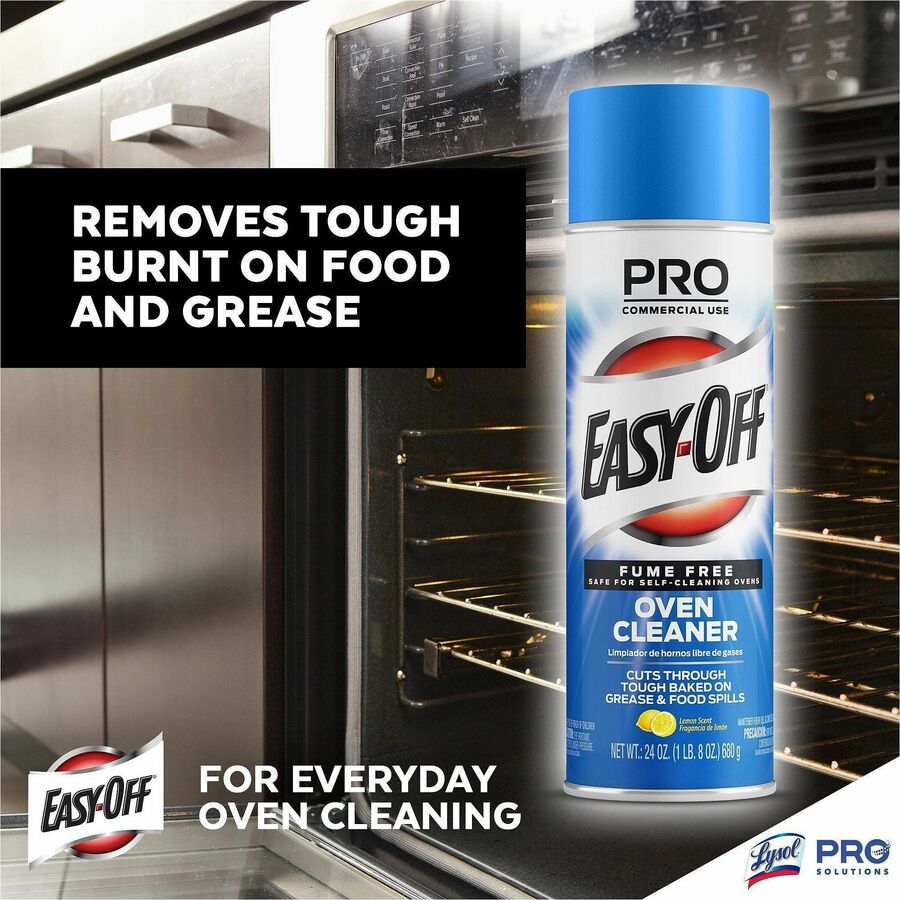 Image of Professional Easy-Off 85260 Fume Free Over Cleaner, 24 oz (1.50 lb), Lemon Scent, Fume-free, White, 1 Each