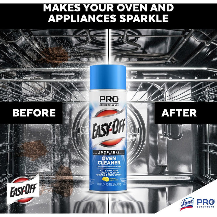 Image of Professional Easy-Off 85260 Fume Free Over Cleaner, 24 oz (1.50 lb), Lemon Scent, Fume-free, White, 1 Each