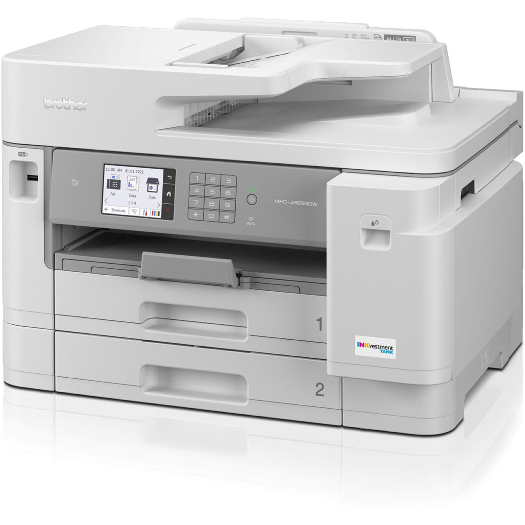 Image of Brother Printer,Scan/Copy/Fax,30ppm,21-1/2"x17-2/10"x14-8/10",WE
