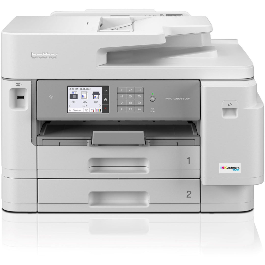 Image of Brother Printer,Scan/Copy/Fax,30ppm,21-1/2"x17-2/10"x14-8/10",WE