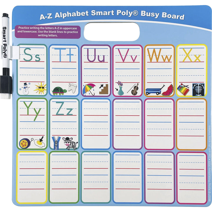 Image of Ashley Productions, Inc. Dry-erase Board,Alphabet,10-3/4"x10-3/4",MI