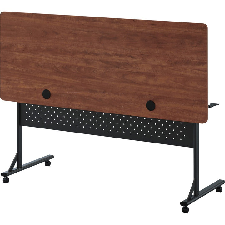 Image of Lorell Table,Flip/Nesting,w/Modesty Panel,60"x24"x29-1/2",Cherry