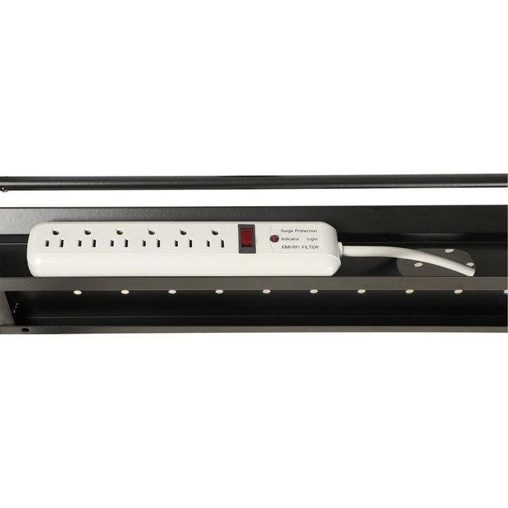 Image of Lorell Table,Flip/Nesting,w/Modesty Panel,60"x24"x29-1/2",Walnut