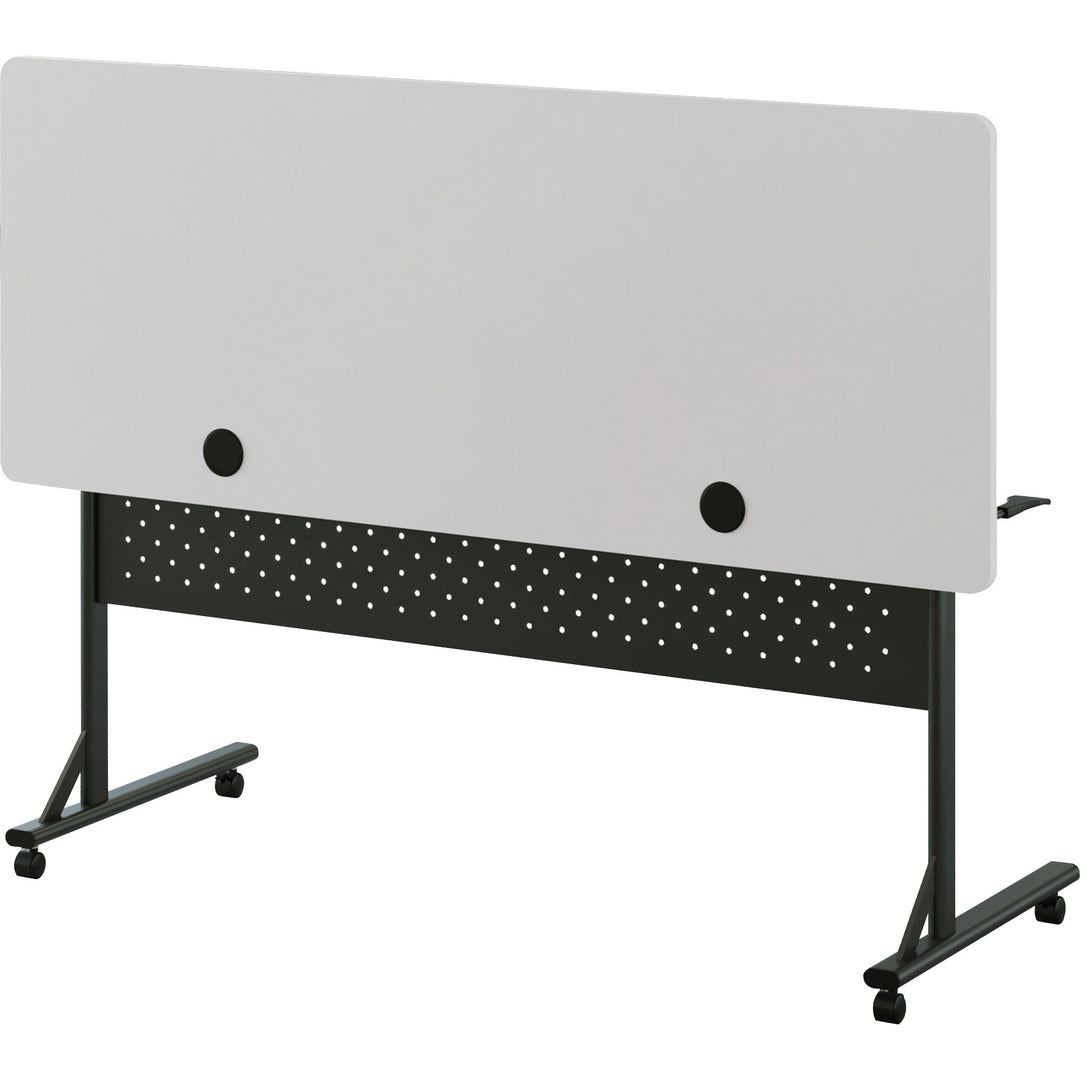 Image of Lorell Table,Flip/Nesting,w/Modesty Panel,60"x24"x29-1/2",Gray