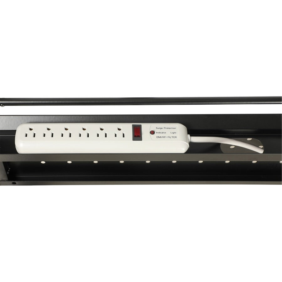 Image of Lorell Table,Flip/Nesting,w/Modesty Panel,60"x24"x29-1/2",Gray