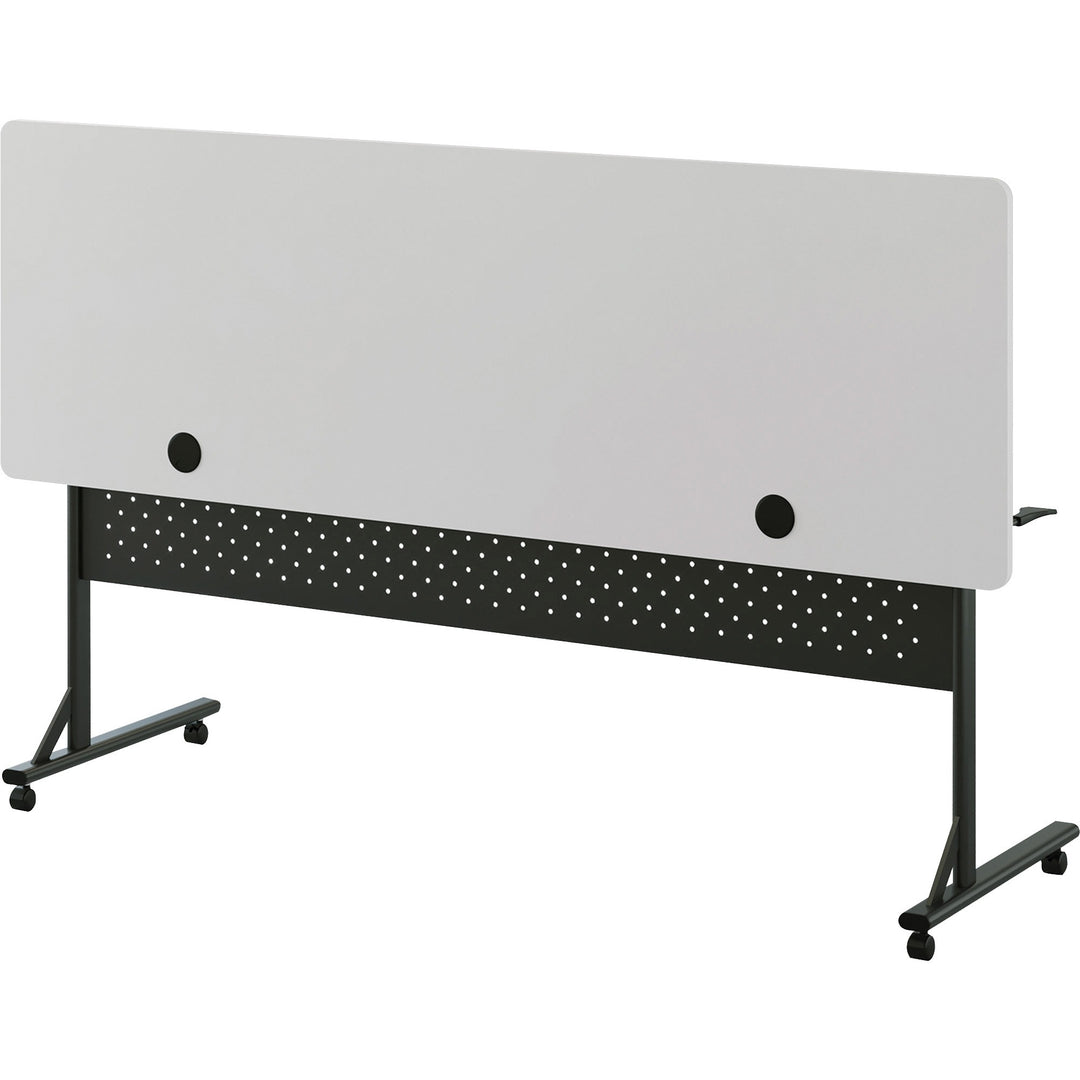 Image of Lorell Table,Flip/Nesting,w/Modesty Panel,72"x24"x29-1/2",Gray