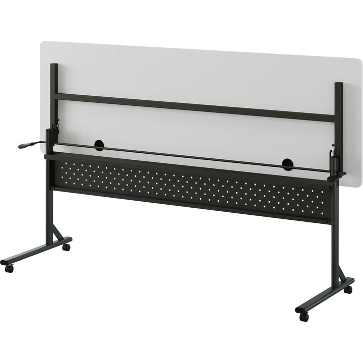 Image of Lorell Table,Flip/Nesting,w/Modesty Panel,72"x24"x29-1/2",Gray
