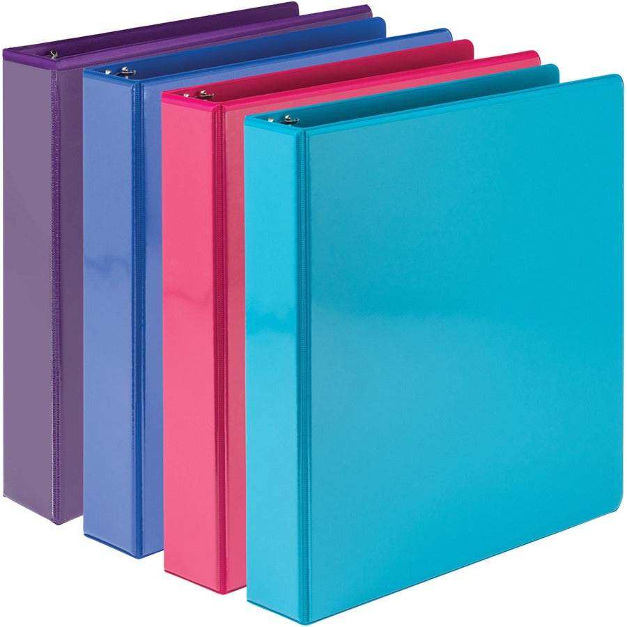 Image of Samsill® Binder,View,D-Ring,Poly,No Rivets,1-1/2" Cap,Letter,4/PK,AST