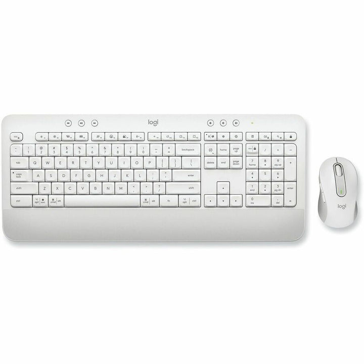 Image of Logitech® Signature MK650 Wireless Keyboard and Mouse Combo for Business, 2.4 GHz Frequency/32 ft Wireless Range, Off White