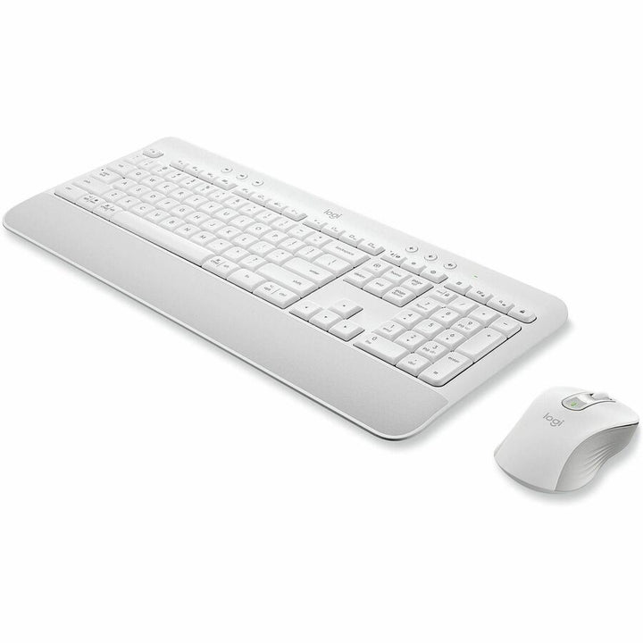 Image of Logitech® Signature MK650 Wireless Keyboard and Mouse Combo for Business, 2.4 GHz Frequency/32 ft Wireless Range, Off White