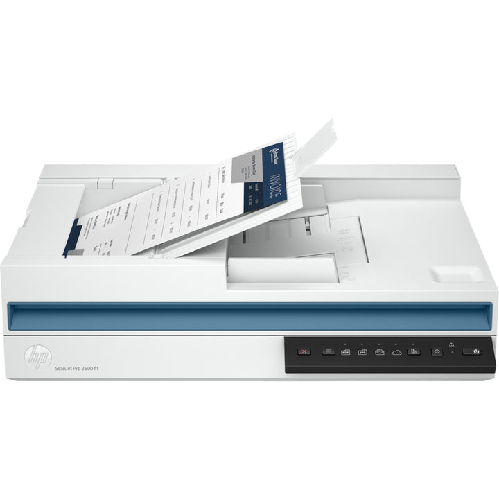 Image of HP ScanJet Pro 2600 f1 ADF Scanner, 48-bit Color, 25 ppm (Mono), 25 ppm (Color), PC Free Scanning, Duplex Scanning, USB, 1 Each