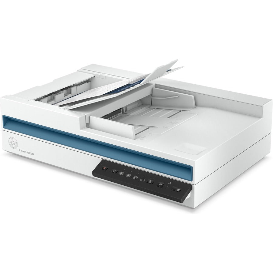 Image of HP ScanJet Pro 2600 f1 ADF Scanner, 48-bit Color, 25 ppm (Mono), 25 ppm (Color), PC Free Scanning, Duplex Scanning, USB, 1 Each
