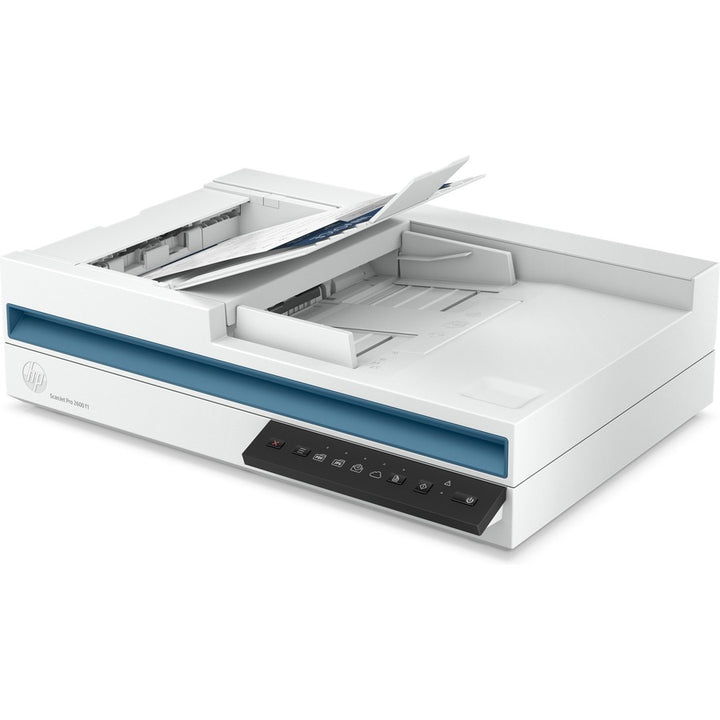 Image of HP ScanJet Pro 2600 f1 ADF Scanner, 48-bit Color, 25 ppm (Mono), 25 ppm (Color), PC Free Scanning, Duplex Scanning, USB, 1 Each