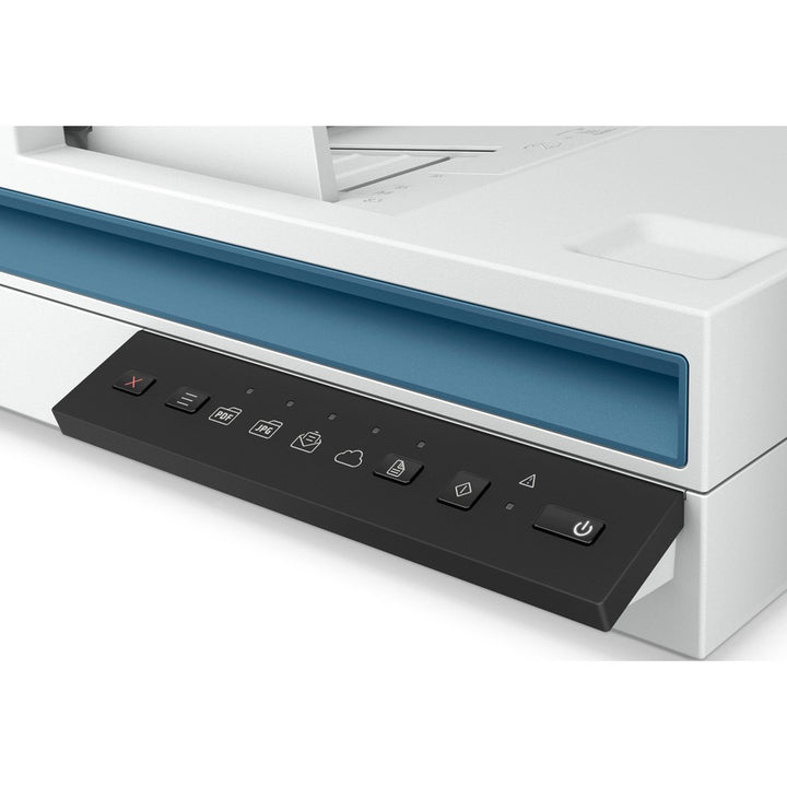 Image of HP ScanJet Pro 2600 f1 ADF Scanner, 48-bit Color, 25 ppm (Mono), 25 ppm (Color), PC Free Scanning, Duplex Scanning, USB, 1 Each