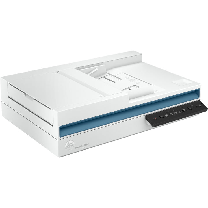 Image of HP ScanJet Pro 2600 f1 ADF Scanner, 48-bit Color, 25 ppm (Mono), 25 ppm (Color), PC Free Scanning, Duplex Scanning, USB, 1 Each