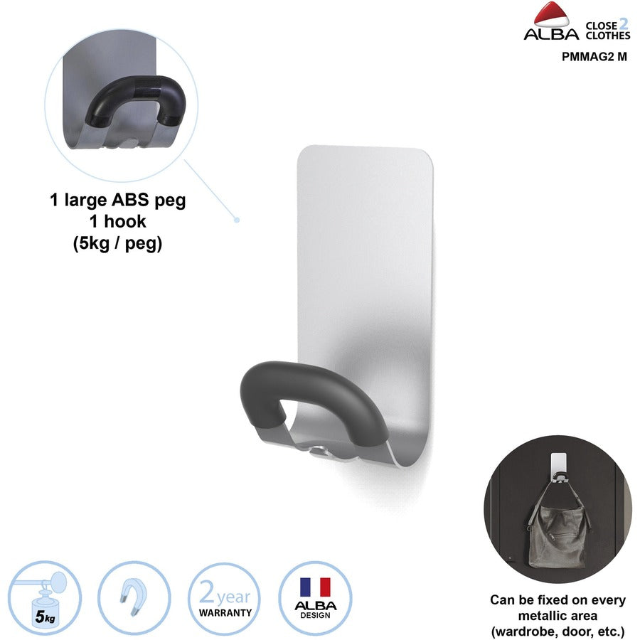 Image of Alba PMMAG2MCT Magnetic Coat Hook