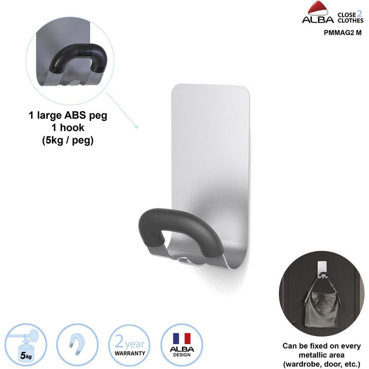 Image of Alba PMMAG2MCT Magnetic Coat Hook