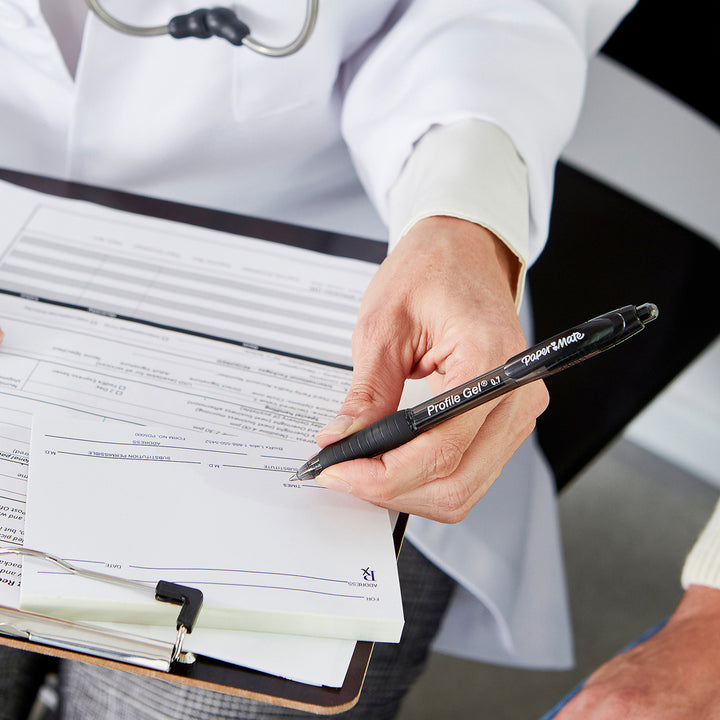 Image of Paper Mate® Pens,Gel,Profile,Retractable,0.7mm,2/PK,Black