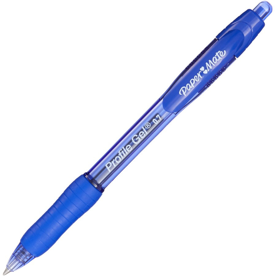 Image of Paper Mate® Gel Pen, 0.7mm Point, 3/10"Wx3/10"Lx7"H, 4/PK, Blue