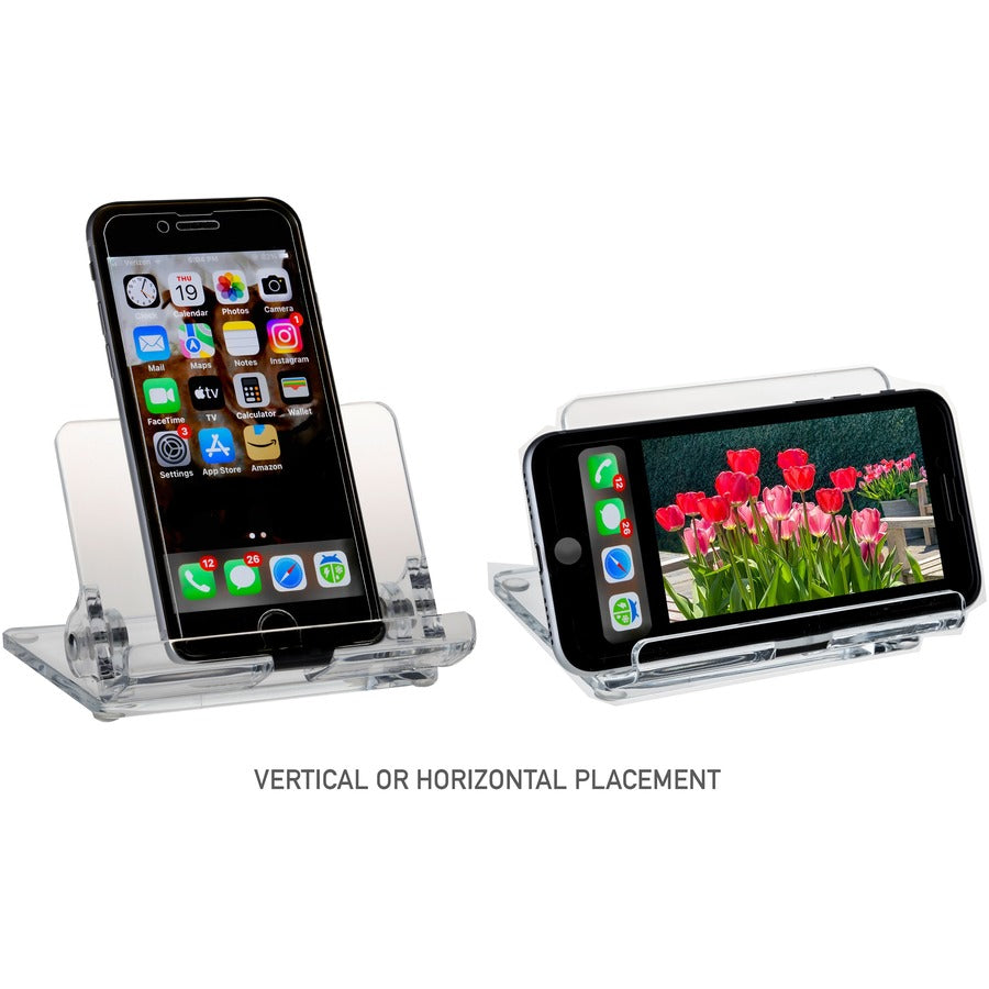 Image of Kantek Phone Holder,w/Cord Holder,f/MobilePhones,4.1"x3.1"x3.1",CL