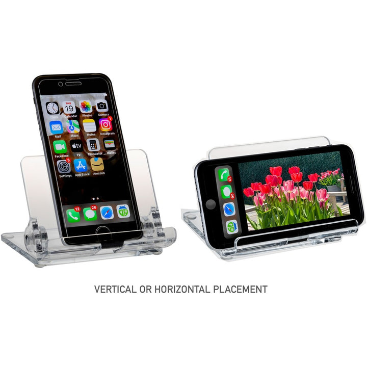 Image of Kantek Phone Holder,w/Cord Holder,f/MobilePhones,4.1"x3.1"x3.1",CL
