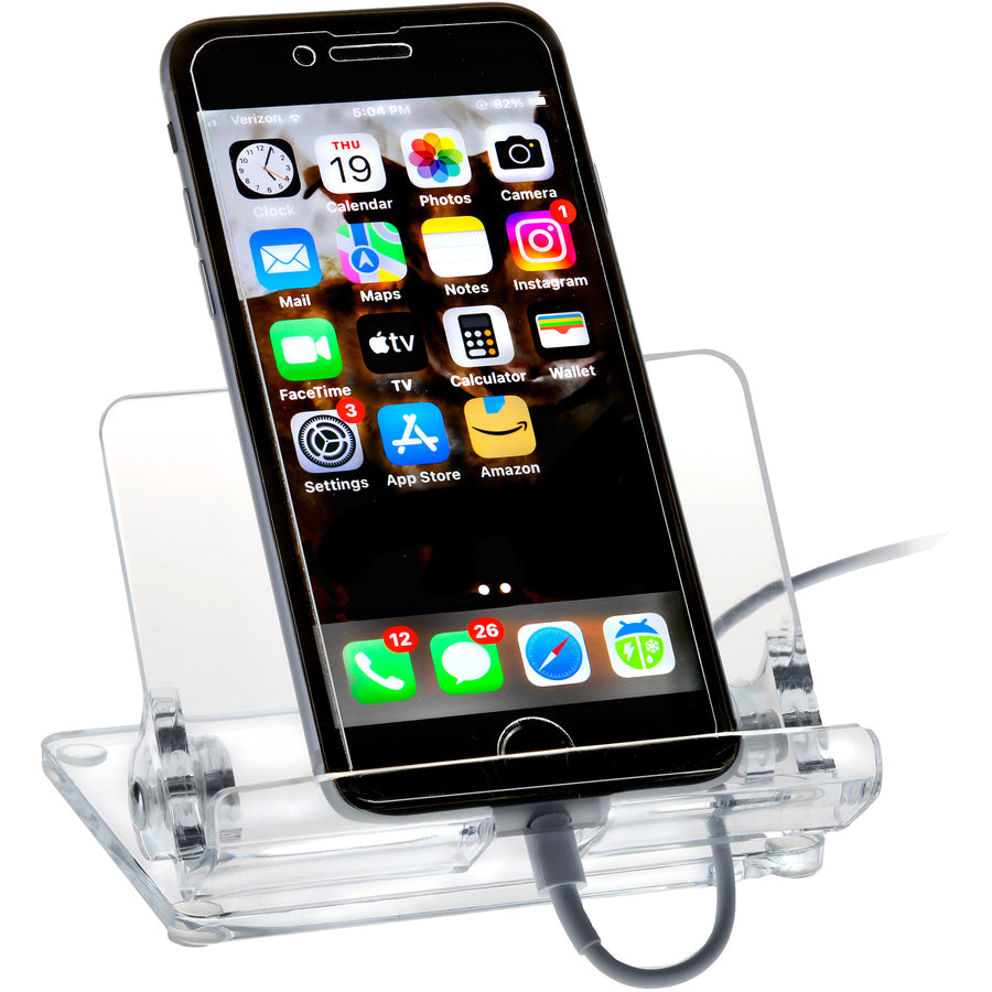 Image of Kantek Phone Holder,w/Cord Holder,f/MobilePhones,4.1"x3.1"x3.1",CL