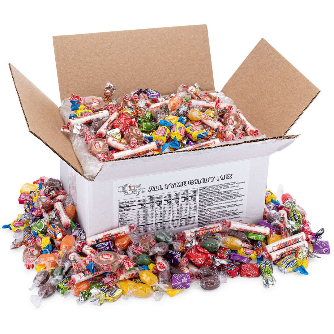 Image of Office Snax 00663 All Tyme Assorted Candy Mix, Assorted, Individually Wrapped, 5 lb, 1 Carton