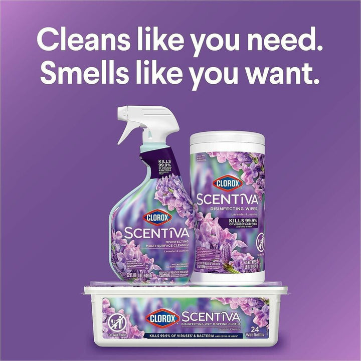 Image of Clorox 60040 Scentiva Bleach-Free Cleaning Wipes