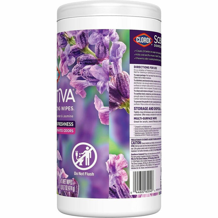 Image of Clorox 60040 Scentiva Bleach-Free Cleaning Wipes