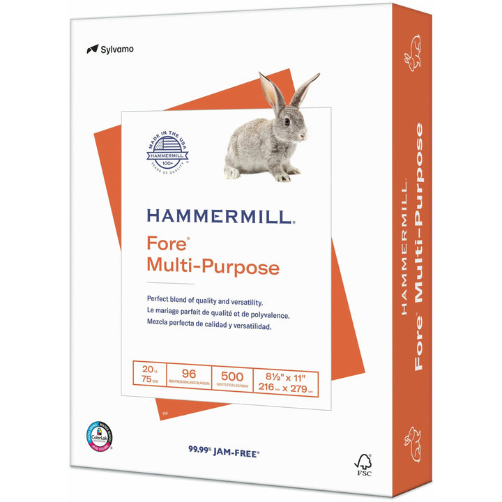 Image of Hammermill® Paper,Multipurpose,96GE,20 lb,8-1/2"x11",10RM/CT,40CT/PL,WE