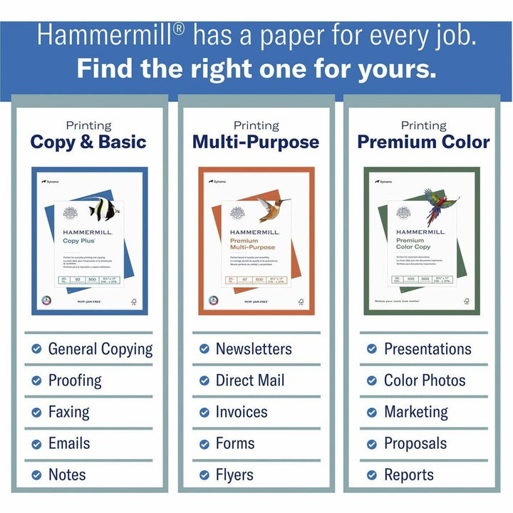 Image of Hammermill® Copy Paper,Copy Plus,20lb,75GSM,11"x17",200RM/PL,White