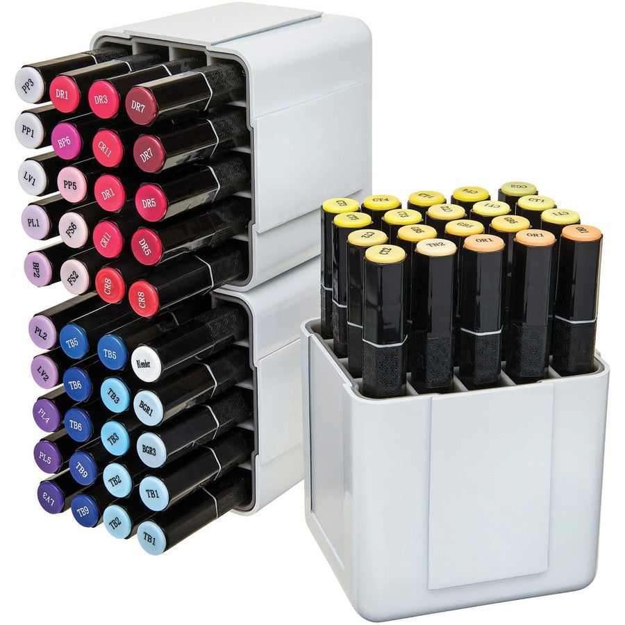 Image of deflecto® Marker Organizer,Interlocking,InnerGrid,4.4"x3.4"x4.3",White