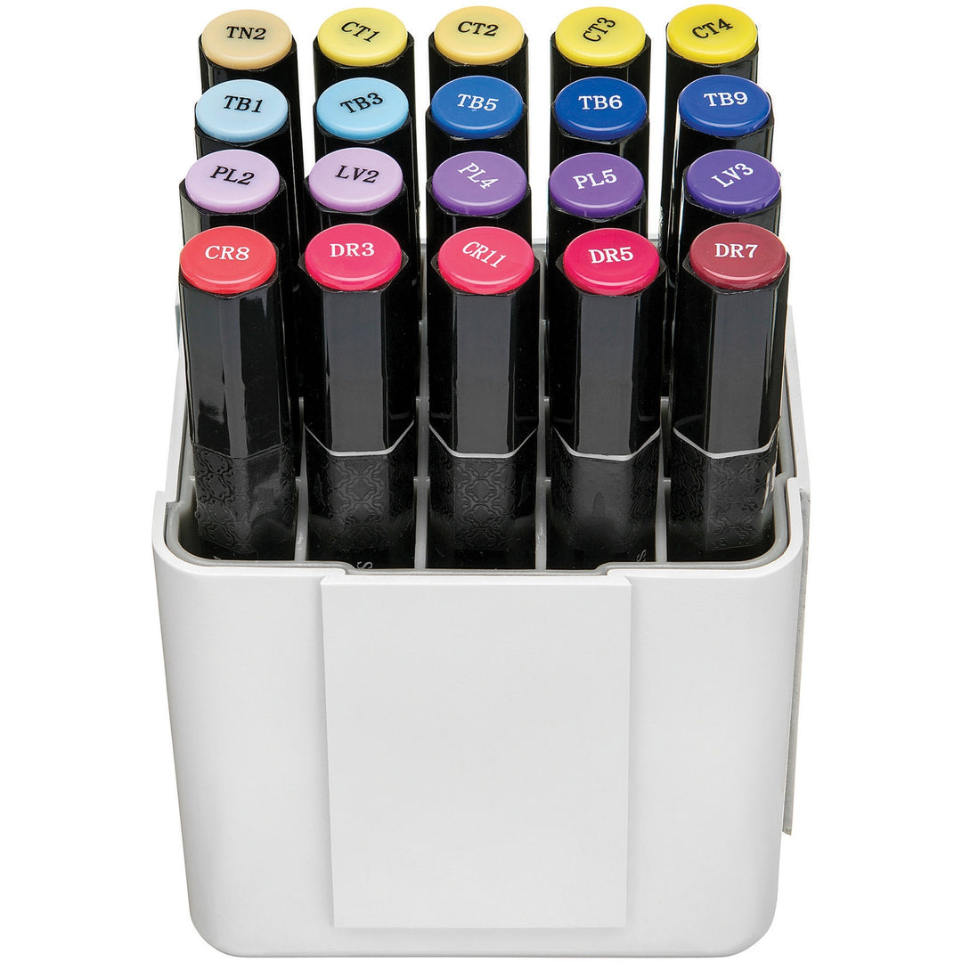 Image of deflecto® Marker Organizer,Interlocking,InnerGrid,4.4"x3.4"x4.3",White