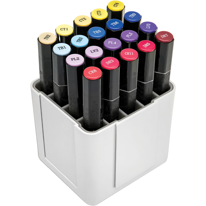 Image of deflecto® Marker Organizer,Interlocking,InnerGrid,4.4"x3.4"x4.3",White